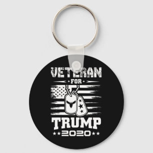 Veteranen Voor Trump T-shirt Militair Republikeins Sleutelhanger