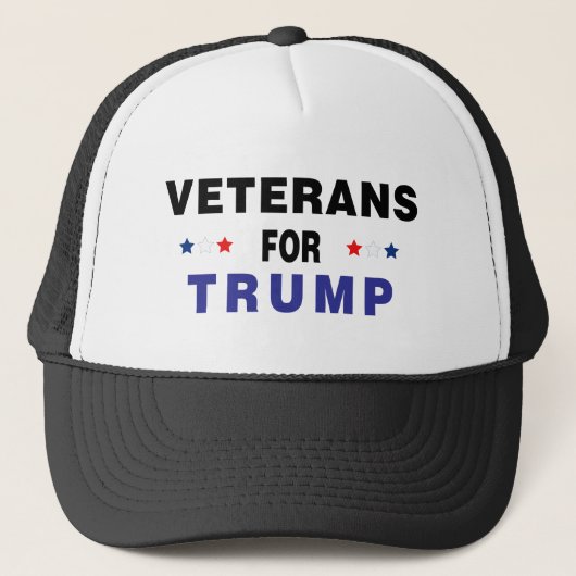 Veteranen voor Trump Trucker Pet (Voorkant)