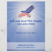 Veteranen voor vliegende Sjabloon Flyer (Achterkant)