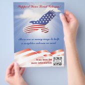 Veteranen voor vliegende Sjabloon Flyer (Hand)