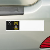 Veteranen Vrijgesteld vlag Bumpersticker (Op auto)
