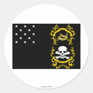 Veteranen Vrijgesteld vlag Ronde Sticker
