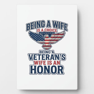 Veteranen Vrouw Eer Patriottische Adelaar Shirt Fotoplaat