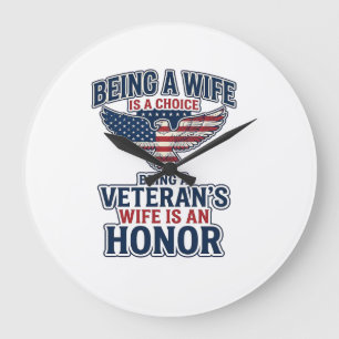 Veteranen Vrouw Eer Patriottische Adelaar Shirt Grote Klok