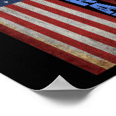 VETERANEN VS-VLAG 4 JULI T-Shirt Poster (Hoek)