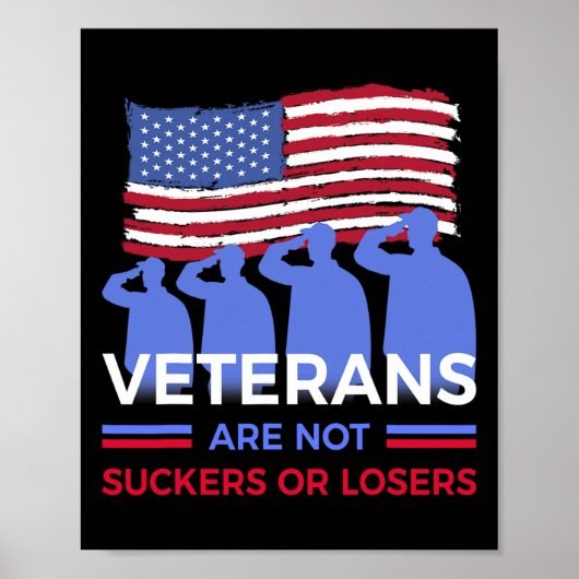 Veteranen zijn geen sukkels of lossers poster (Voorkant)