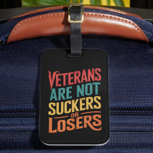Veteranen zijn geen sukkels of verliezers Trump st Bagagelabel