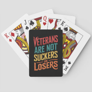 Veteranen zijn geen sukkels of verliezers Trump st Pokerkaarten