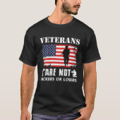 Veteranen zijn geen sukkels of verliezers van het  t-shirt (Voorkant)