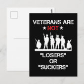 Veteranen zijn geen verliezers of sukkels briefkaart (Voorkant / Achterkant)