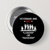 Veteranen zijn geen verliezers of sukkels ronde button 7,6 cm (Voorkant /achterkant)