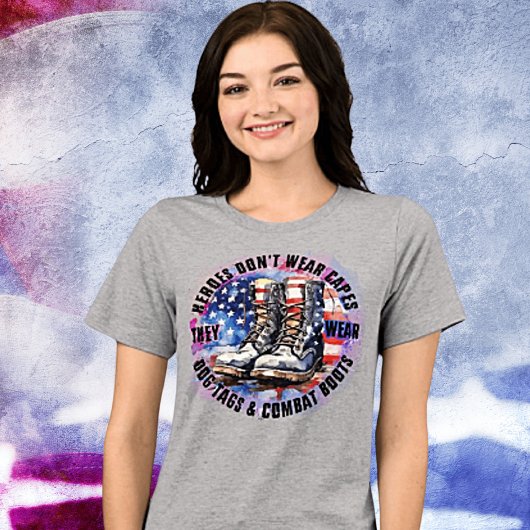 Veteranen zijn superhelden Tri-Blend shirt