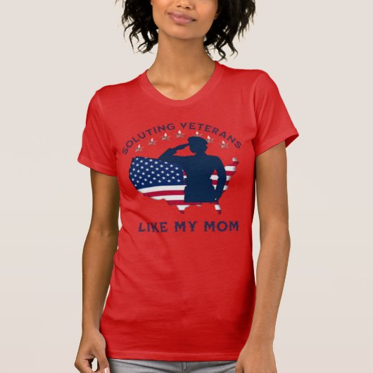 Veteranen zoals mijn moeder oplossen - American Pr T-shirt (Voorkant)