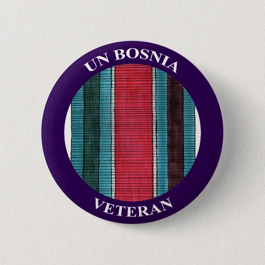 Veteranenbadge van voormalig Joegoslavië van de VN Ronde Button 5,7 Cm (Voorkant)