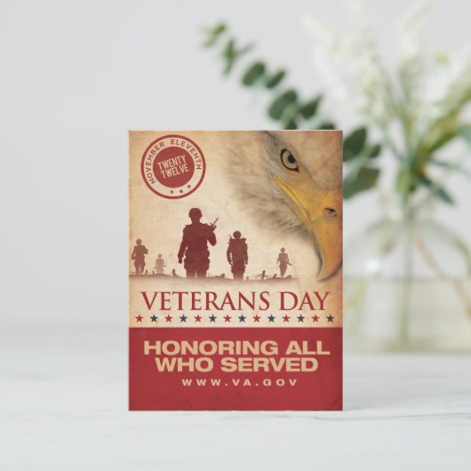  veteranendag, 2012 - briefkaart (Staand voorkant)