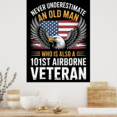 Veteranendag 2025, 101e Airborne Eagle American Poster (Keuken)