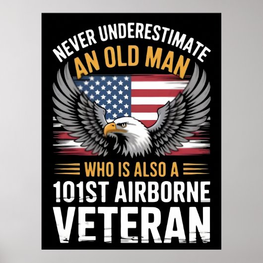 Veteranendag 2025, 101e Airborne Eagle American Poster (Voorkant)