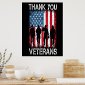 Veteranendag 2025: dankbaarheid van een natie poster (Keuken)