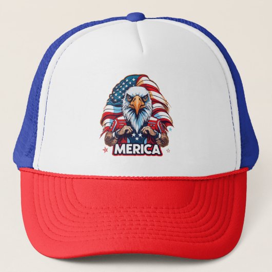 Veteranendag Amerikaanse vlag Amerika Patriottisch Trucker Pet (Voorkant)