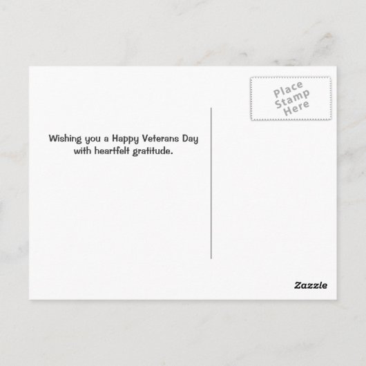 Veteranendag Amerikaanse vlag en adelaar Briefkaar Briefkaart (Achterkant)