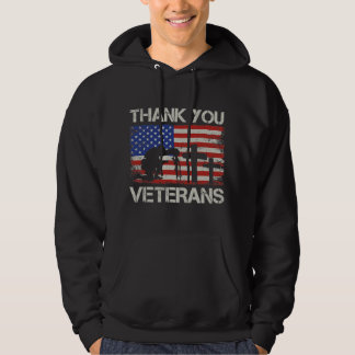 Veteranendag Amerikaanse vlag Ik ben een Hero pa o Hoodie