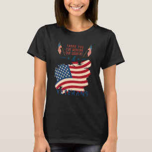 Veteranendag Amerikaanse vlag Patriotticdankjewel  T-shirt
