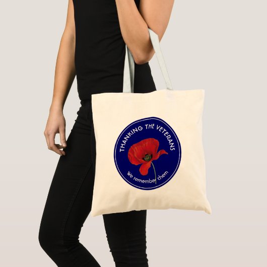 Veteranendag | Armiserie | Herdenking | Poppie Tote Bag (Voorkant (product))