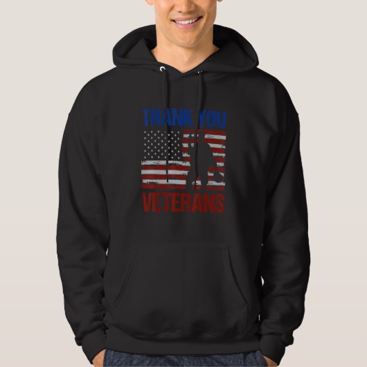 Veteranendag bedankt de veteranen voor de vrouweli hoodie (Voorkant)