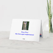 Veteranendag, bedankt militair Wenskaart (Achterkant)