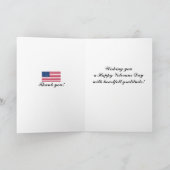 Veteranendag, bedankt militair Wenskaart (Binnen)