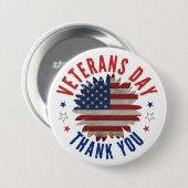 VETERANENDAG BEDANKT RONDE BUTTON 7,6 CM (Voorkant /achterkant)