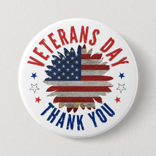VETERANENDAG BEDANKT RONDE BUTTON 7,6 CM