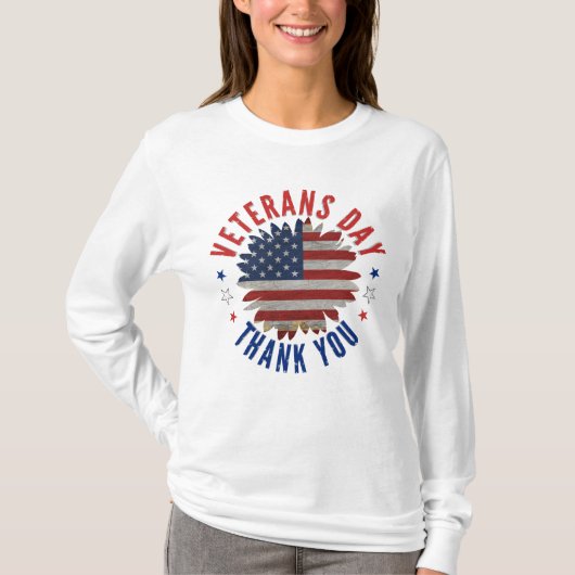 VETERANENDAG BEDANKT T-Shirt (Voorkant)