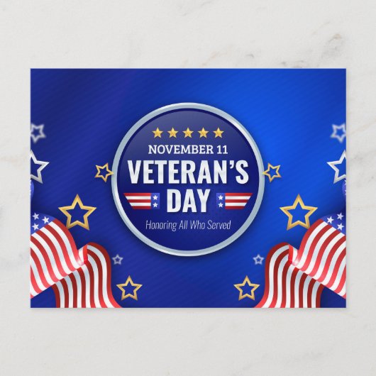 Veteranendag Briefkaart (Voorkant)