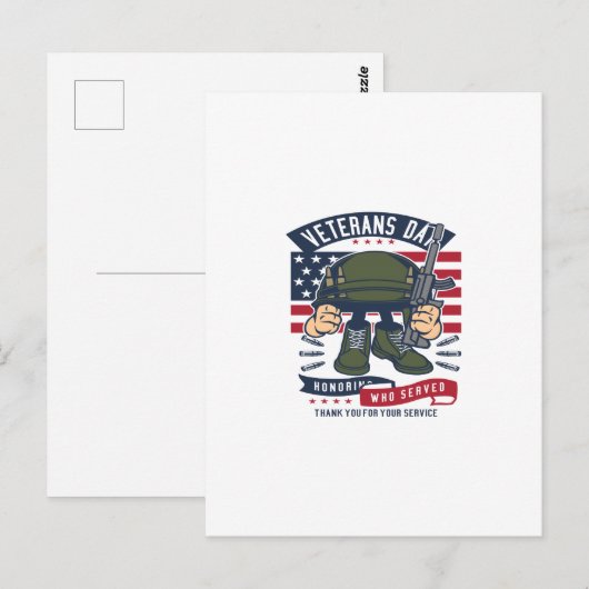 Veteranendag Briefkaart (Voorkant / Achterkant)