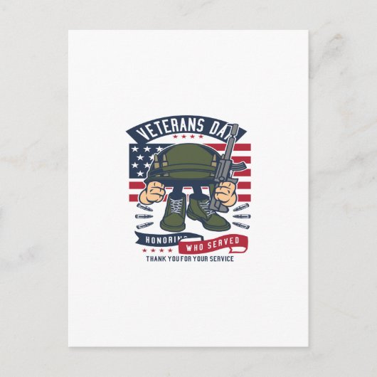 Veteranendag Briefkaart (Voorkant)