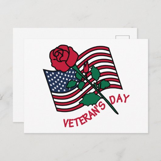 Veteranendag Briefkaart (Voorkant / Achterkant)