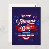 Veteranendag Briefkaart (Voorkant / Achterkant)