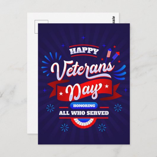 Veteranendag Briefkaart (Voorkant / Achterkant)