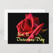 Veteranendag Briefkaart (Voorkant / Achterkant)