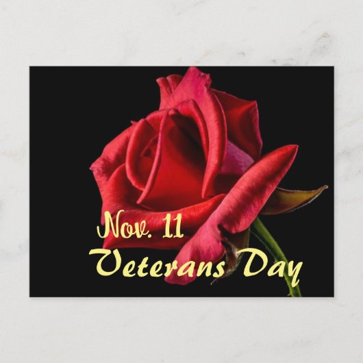 Veteranendag Briefkaart (Voorkant)