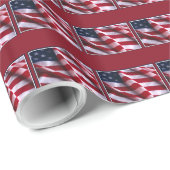 Veteranendag Dank je wel, Patriottische Amerikaans Cadeaupapier (Rol Hoek)