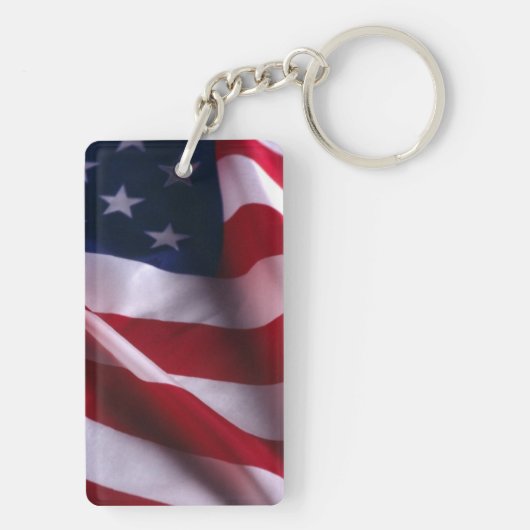 Veteranendag Dank je wel, Patriottische Amerikaans Sleutelhanger (achterkant)