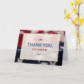 Veteranendag Dank je Wenskaart Kaart (Gele Bloem)