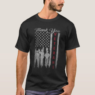 Veteranendag Dank u Veteranen Trots Patriottische T-shirt