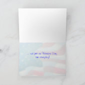 Veteranendag, dank u wel, militair Wenskaart Kaart (Binnen)