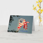 Veteranendag, dank u wel, militair Wenskaart Kaart (Gele Bloem)