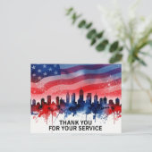 Veteranendag - Eer iedereen die heeft gediend Briefkaart (Staand voorkant)