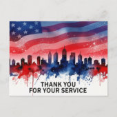 Veteranendag - Eer iedereen die heeft gediend Briefkaart (Voorkant)