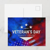 Veteranendag - Eer iedereen die heeft gediend Briefkaart (Voorkant / Achterkant)